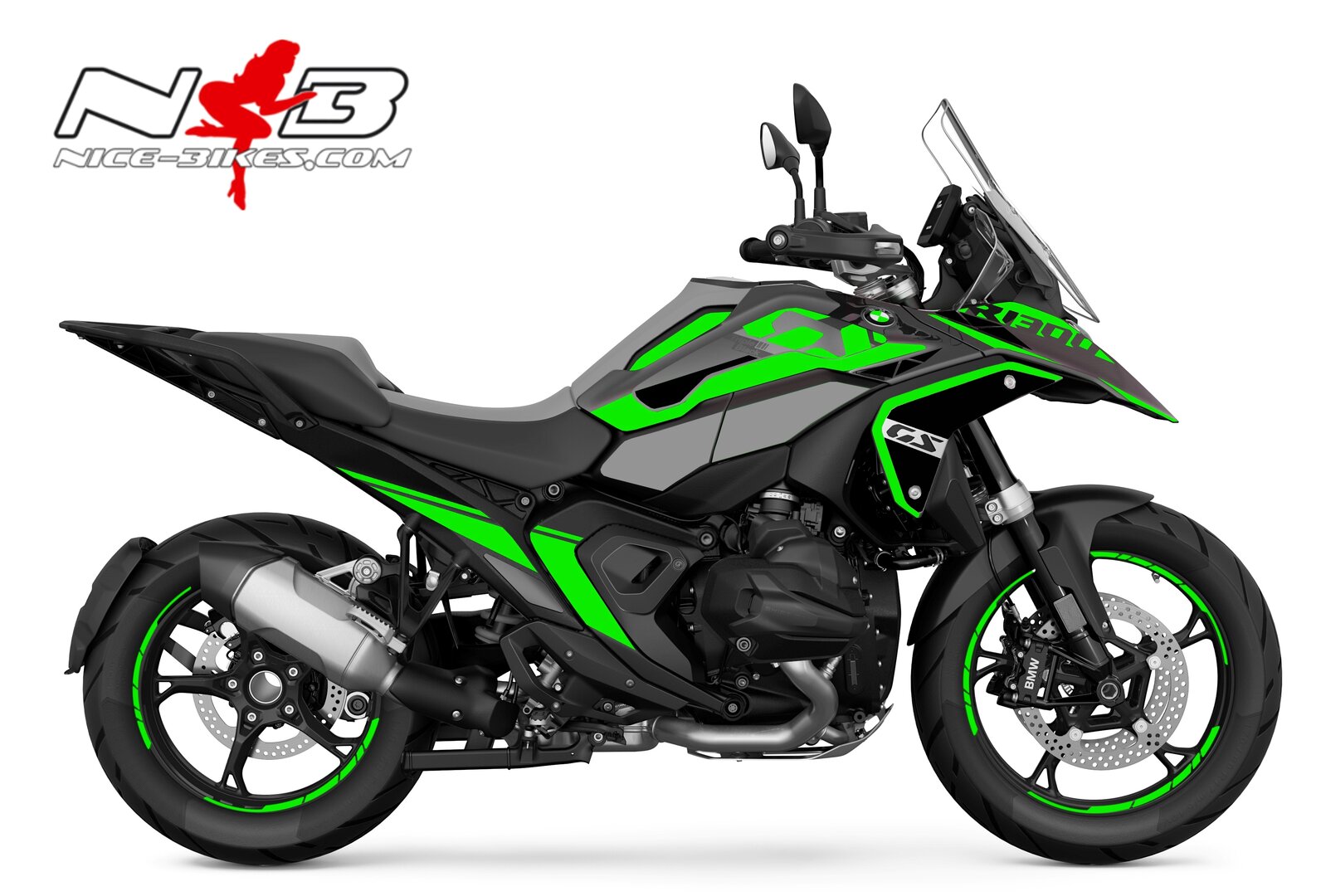 Foliendesign BMW R1300GS Limegreen
