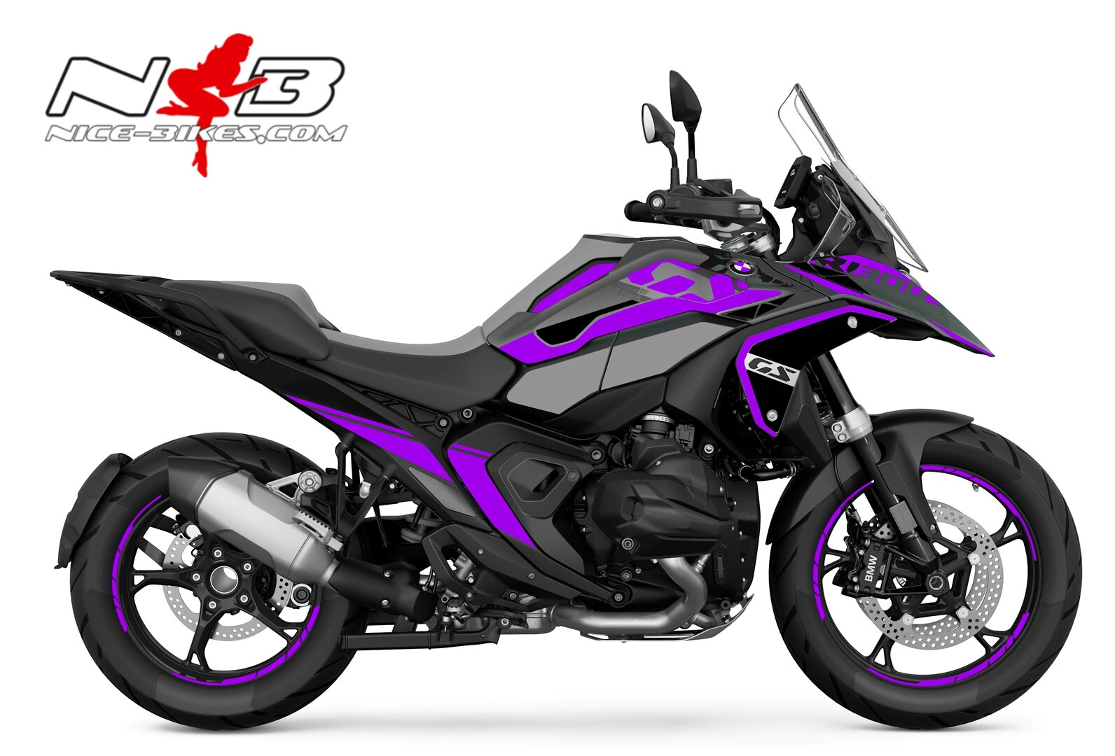 Foliendesign BMW R1300GS Miami Blue