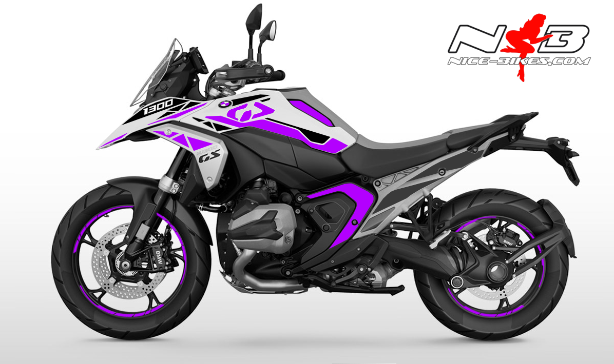 Foliendesign BMW R1300GS 2024 Manga Violett