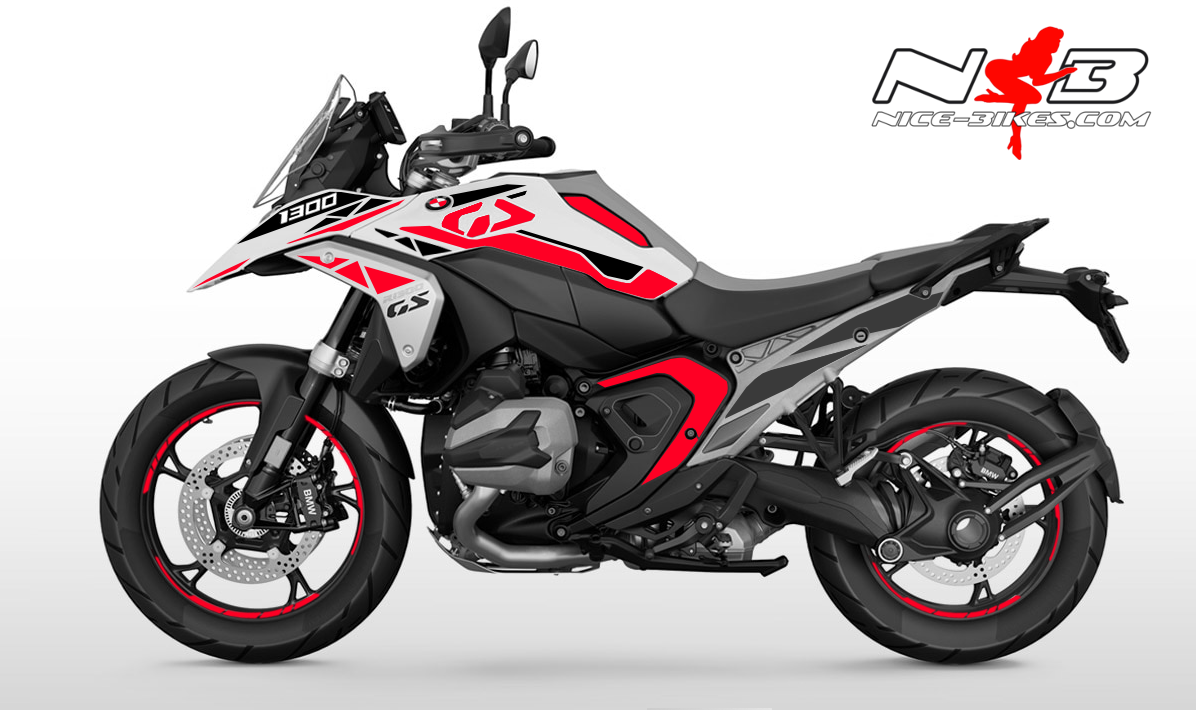 Foliendesign BMW R1300GS 2024 Racing Red