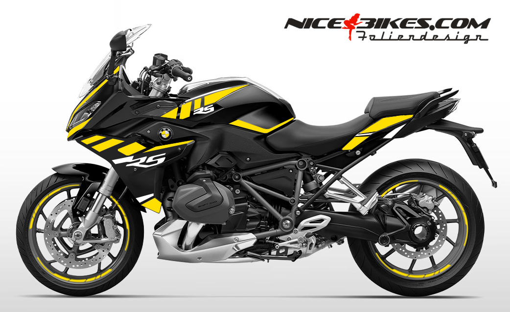 Foliendesign BMW R1250RS (Bj. 2023) Hornet Yellow