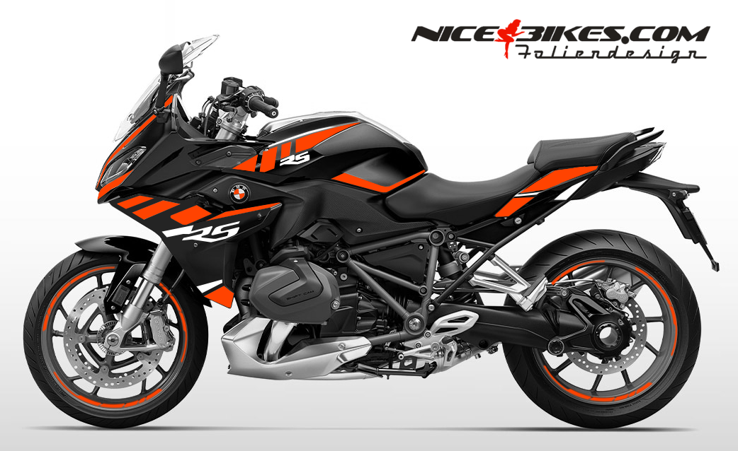 Foliendesign BMW R1250RS (Bj. 2023) Evil Orange