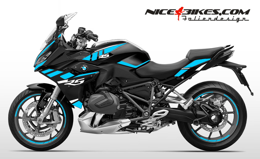 Foliendesign BMW R1250RS (Bj. 2023) Light Blue