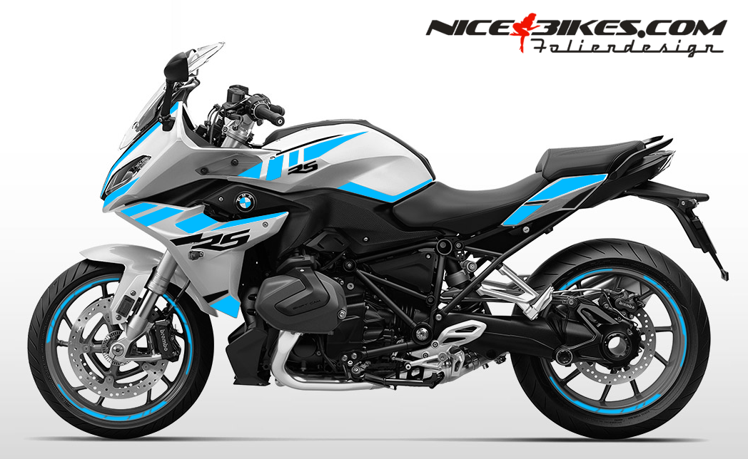 Foliendesign BMW R1250RS (Bj. 2023G) Light Blue