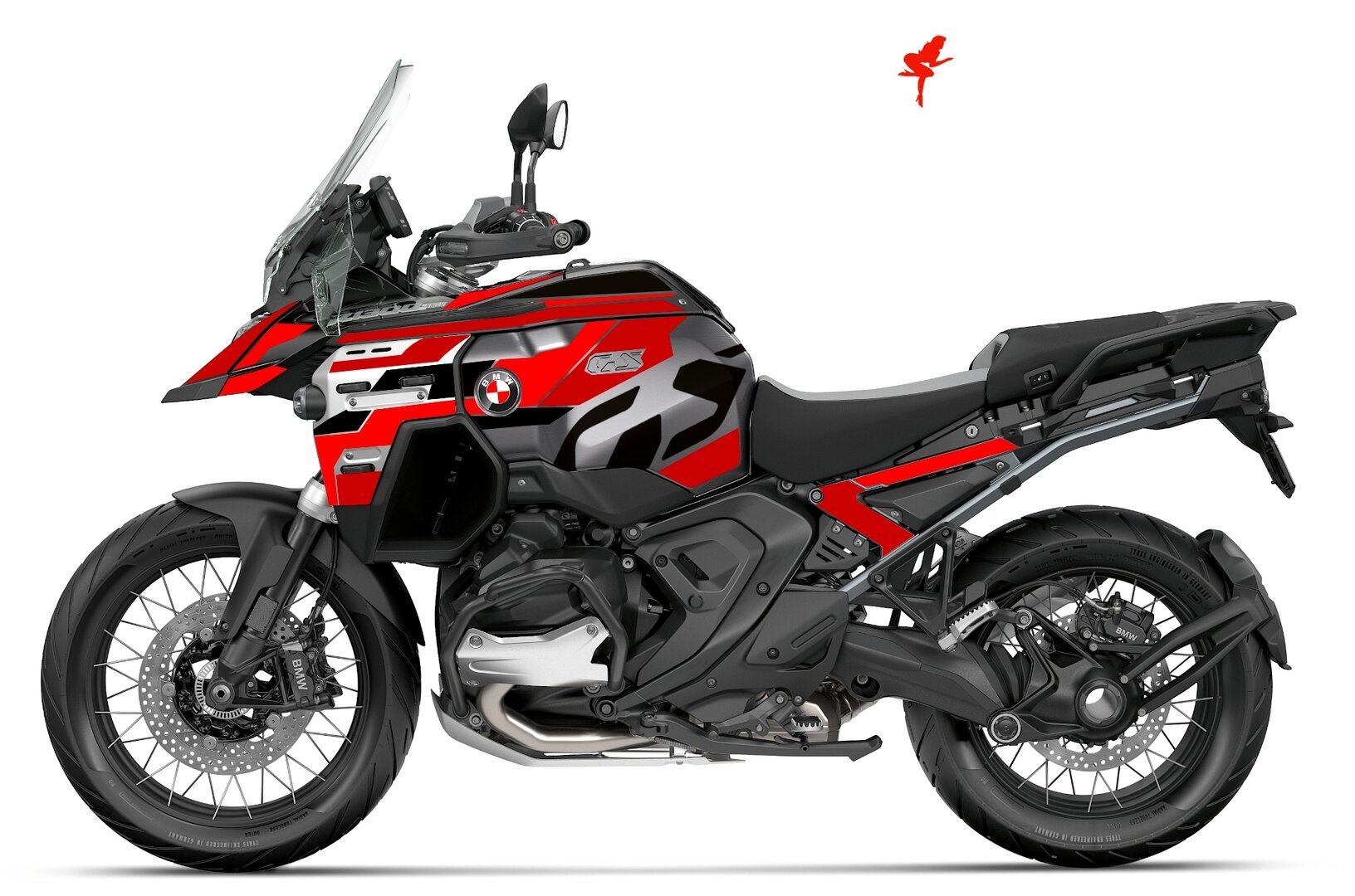 Foliendesign BMW R1300GS ADV 2025 Racing Red