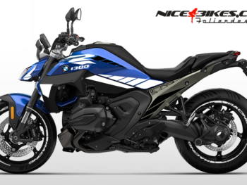 Foliendesign R1300R 2025/26 Racing White auf blaue Maschine