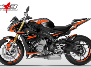 Foliendesign BMW S1000R (Bj. 2020) Evil Orange-White
