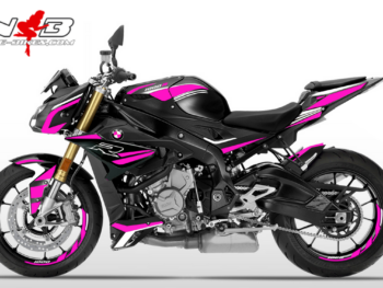 Foliendesign BMW S1000R (Bj. 2020) Pretty Pink -White