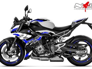 Foliendesign BMW S1000R (Bj. 2021-22) Racing Blue