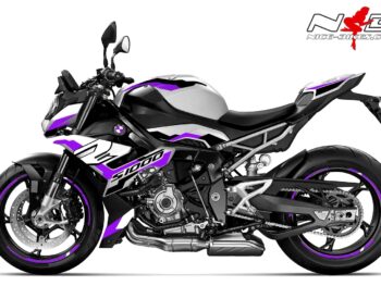 Foliendesign BMW S1000R (Bj. 2021-22) Manga Violett