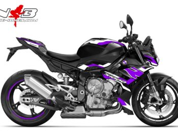 Foliendesign BMW S1000R (Bj. 2023-24) Manga Violett