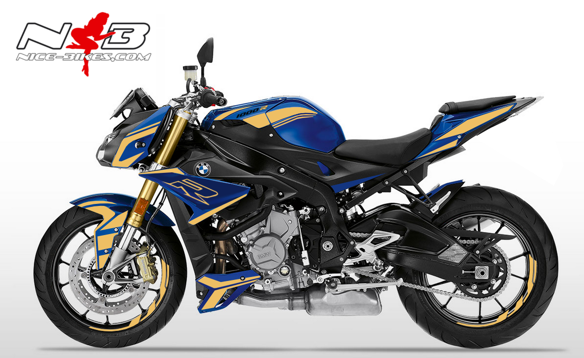 Foliendesign BMW S1000R (Bj. 2020) Olympic Gold