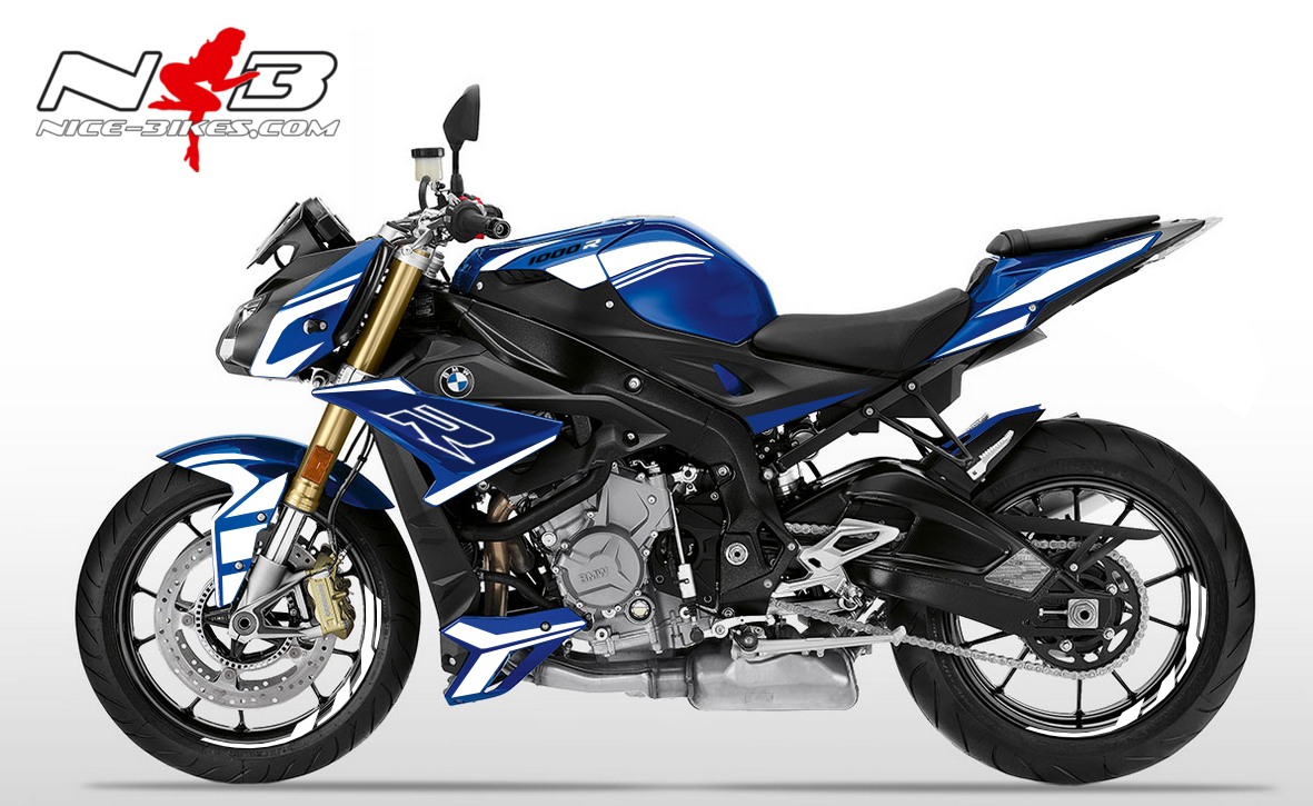 Foliendesign BMW S1000R (Bj. 2020) Racing White