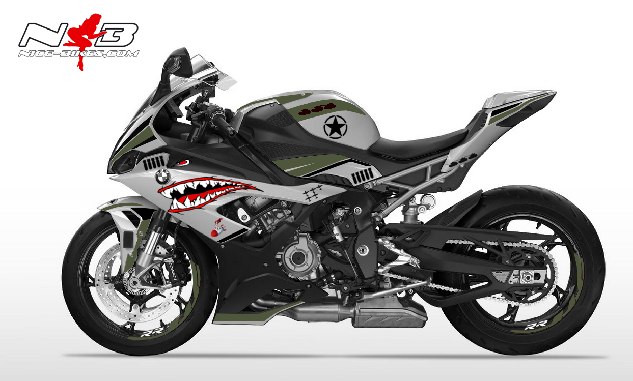 Foliendesign S1000RR (Bj. 2021) NOSE ART Army