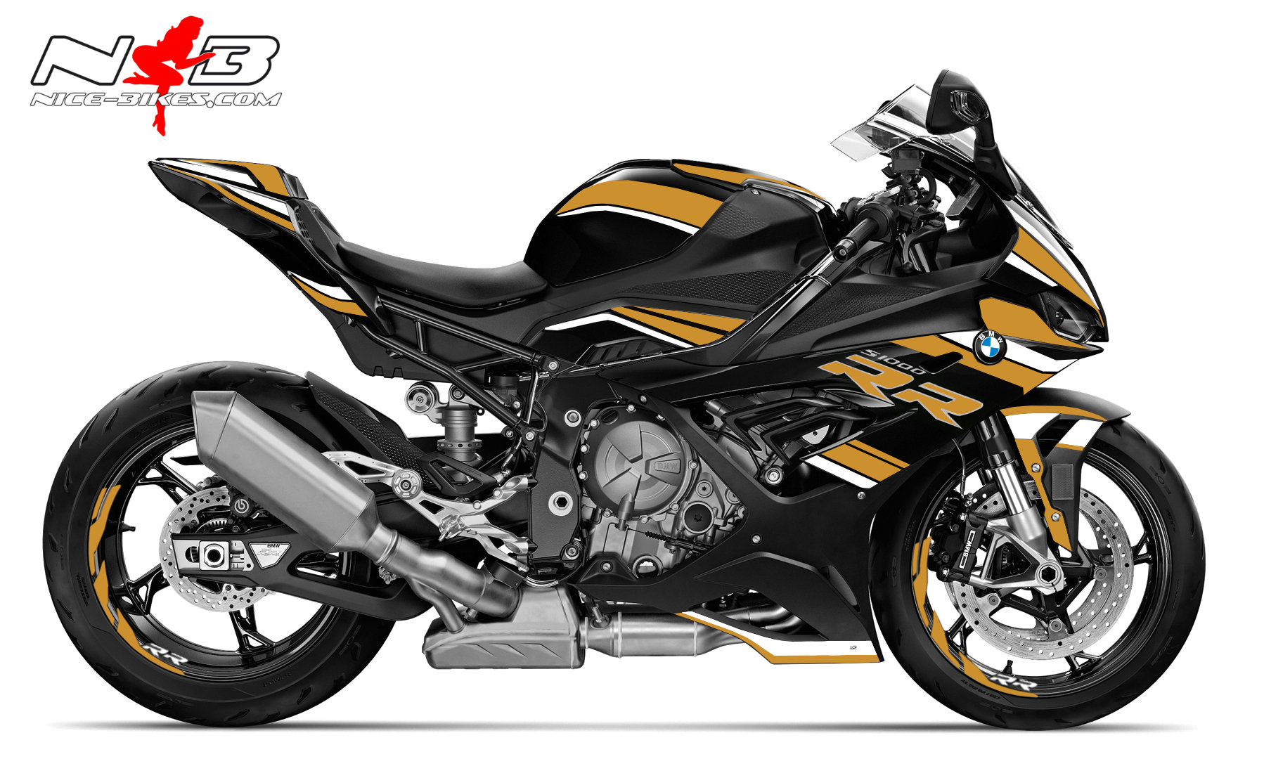 Foliendesign S1000RR (Bj. 2021-22) Olympic Gold