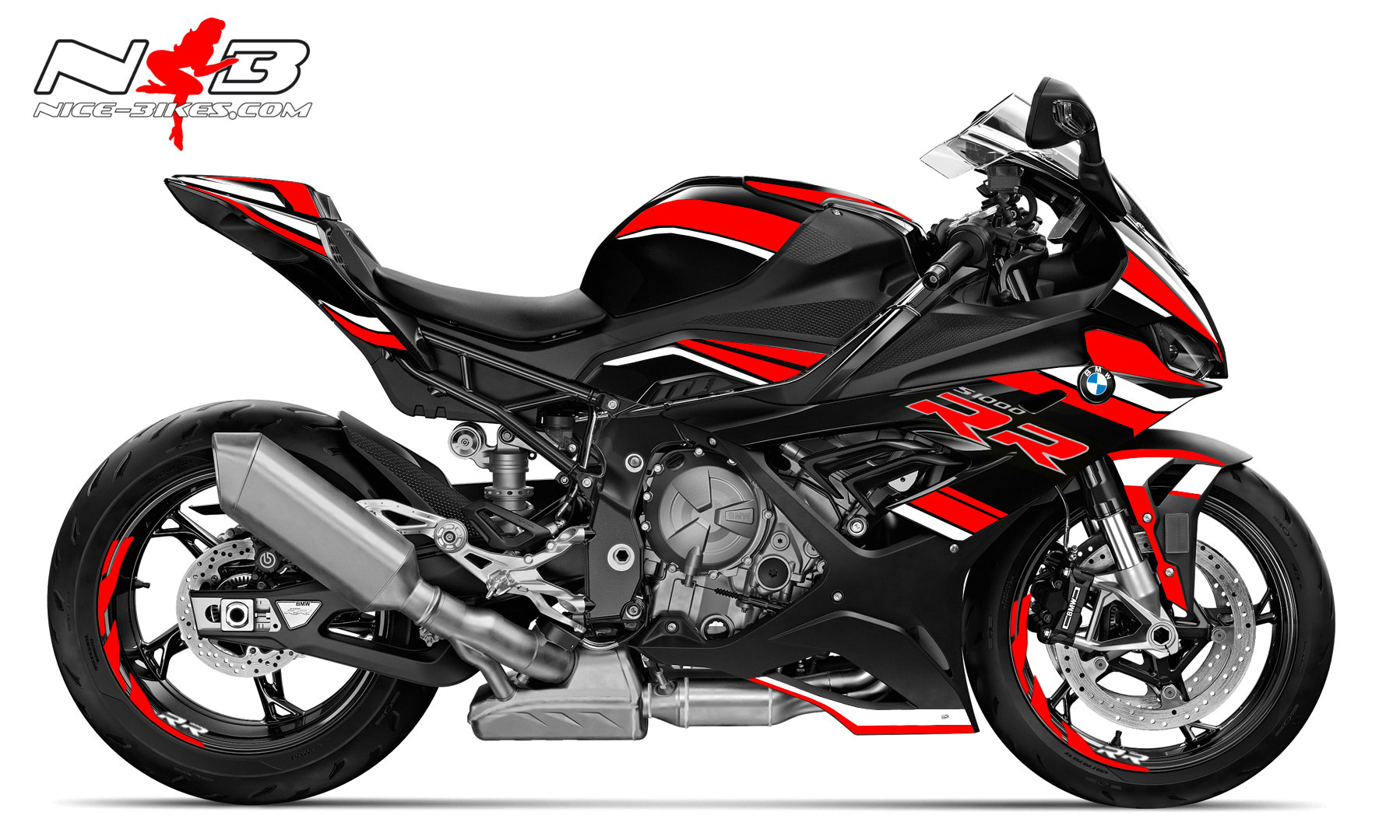 Foliendesign S1000RR (Bj. 2021-22) Racing Red