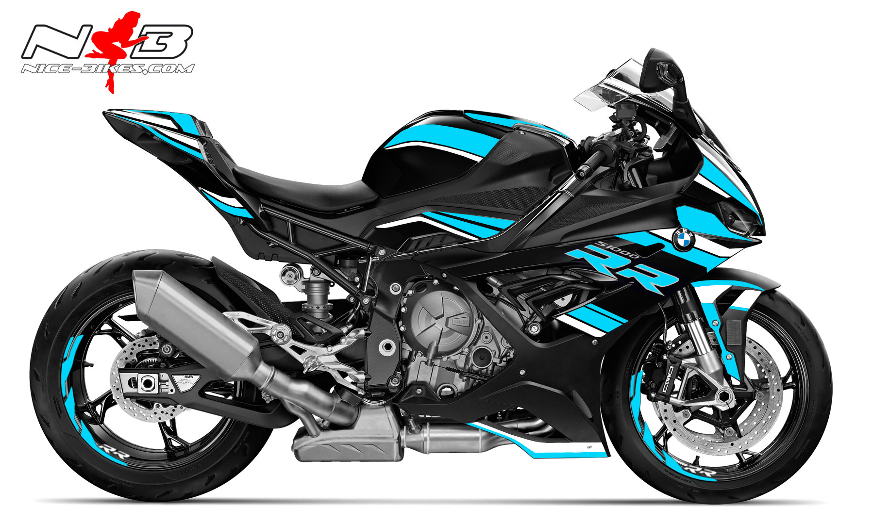 Foliendesign S1000RR (Bj. 2021-22) Light Blue