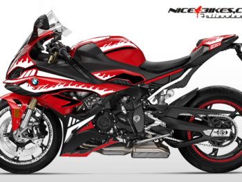 Foliendesign BMW S1000RR (Bj. 2023-24) Inferno Racing White