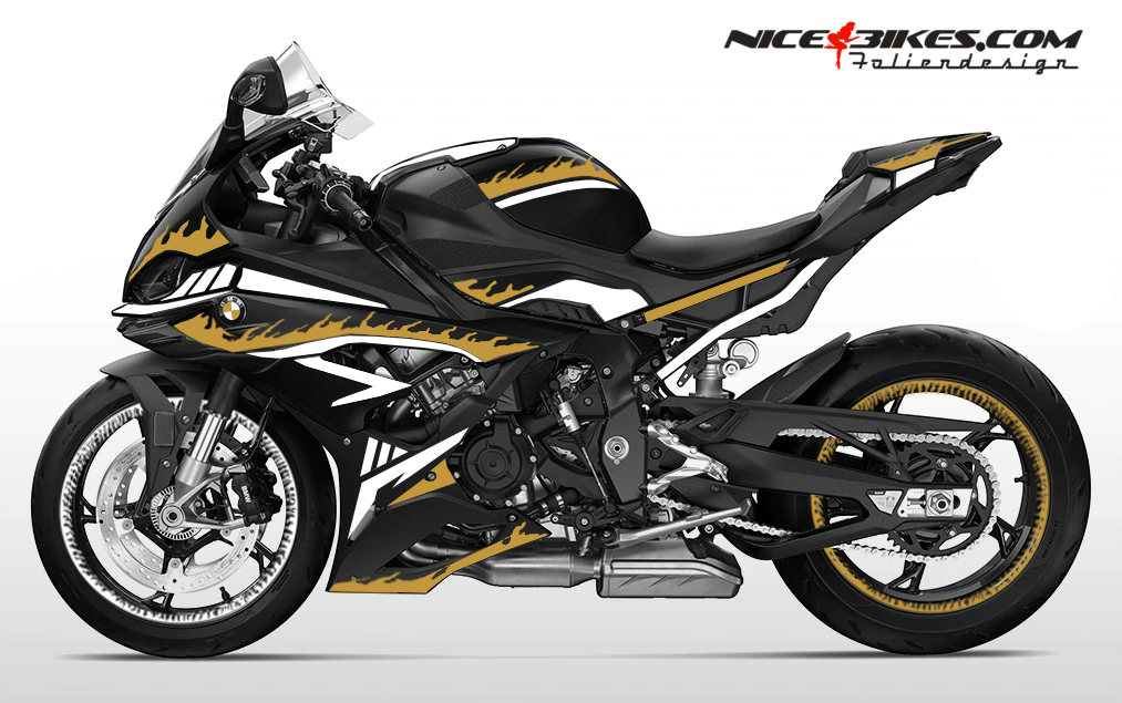 Foliendesign BMW S1000RR (Bj. 2023-24) Inferno Olympic Gold