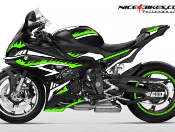 Foliendesign BMW S1000RR (Bj. 2023-24) Inferno Limegreen