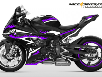 Foliendesign BMW S1000RR (Bj. 2023-24) Inferno Manga Violett