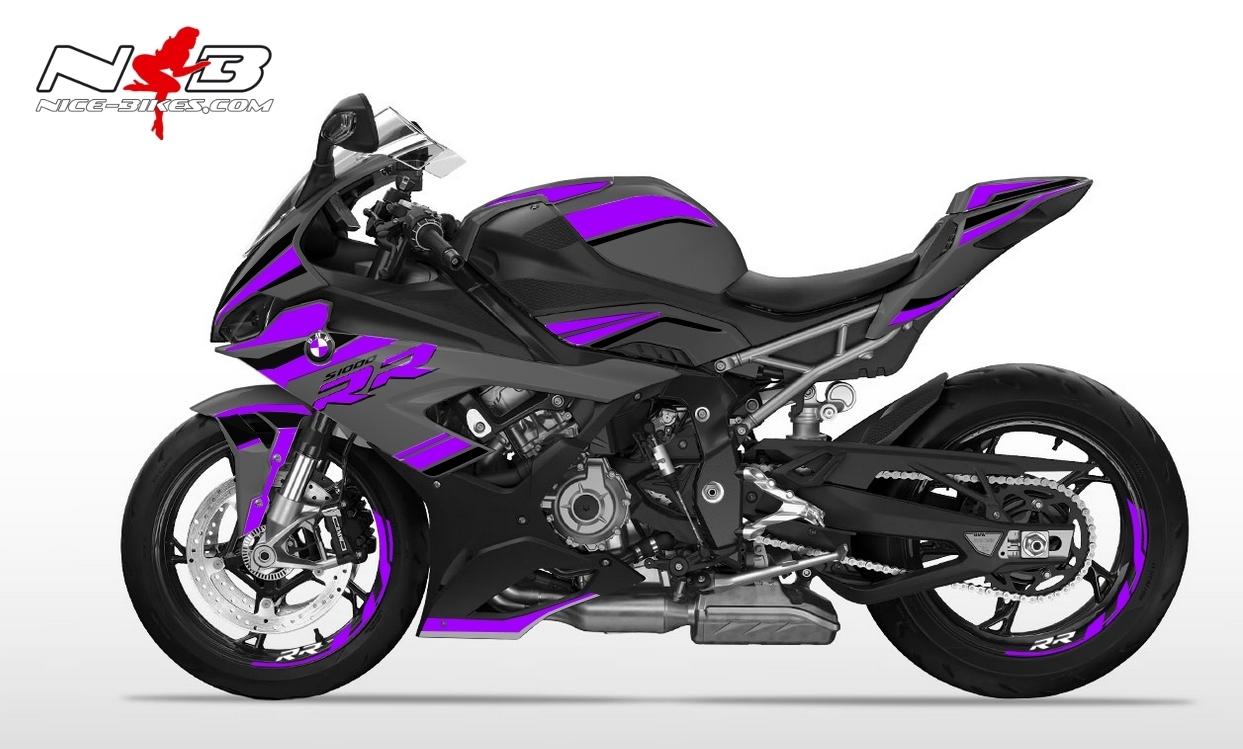 Foliendesign S1000RR 2022 Manga Violett
