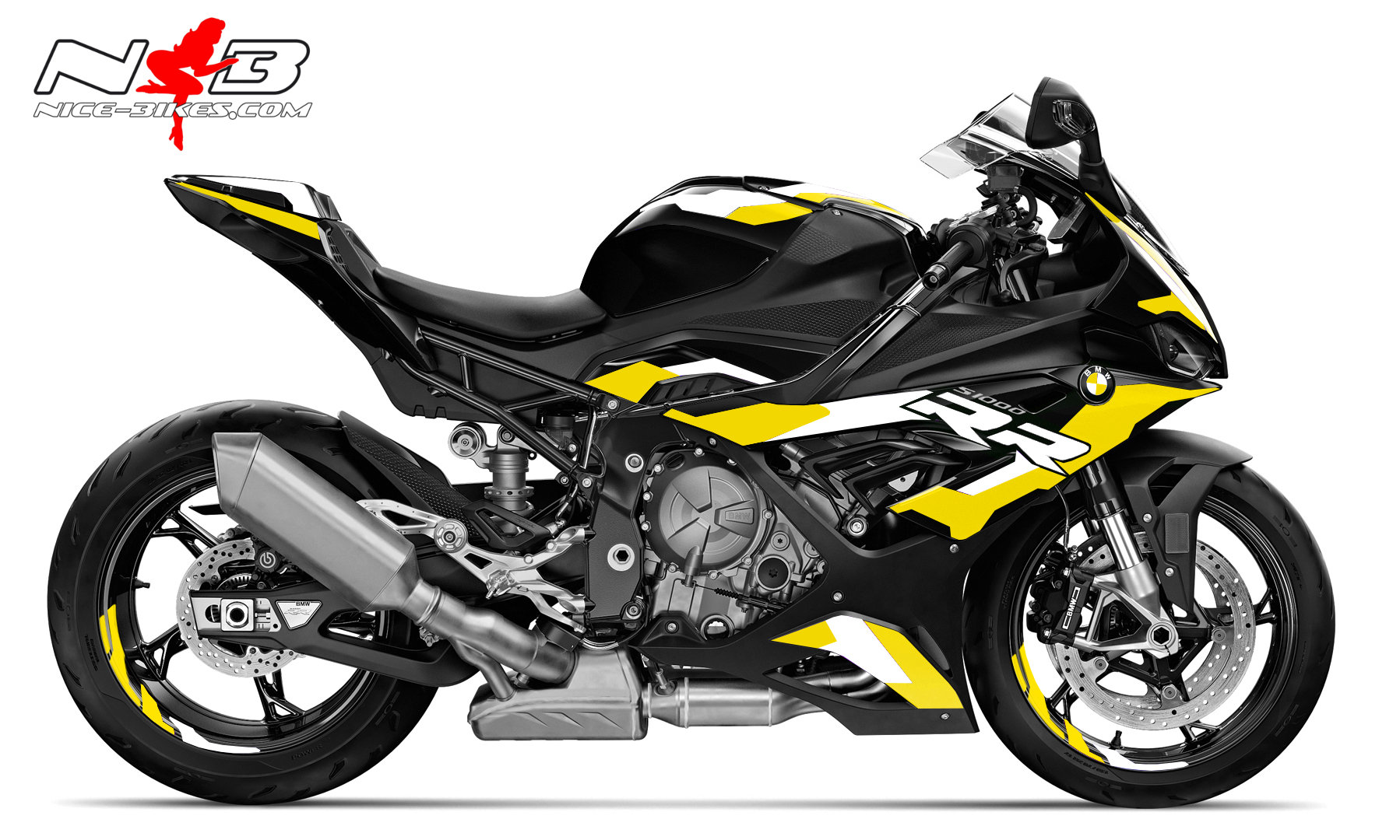 Foliendesign S1000RR (Bj. 2021-22) Motorsport Yellow