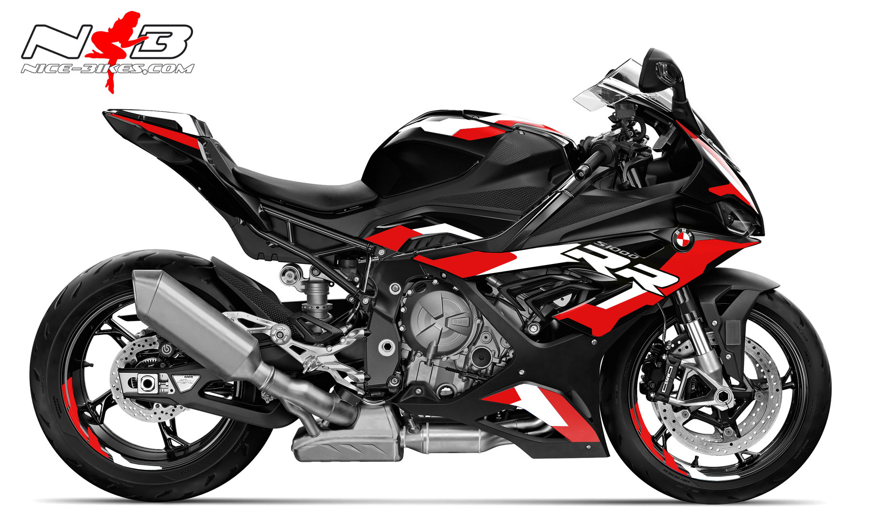 Foliendesign S1000RR (Bj. 2021-22) Motorsport Red