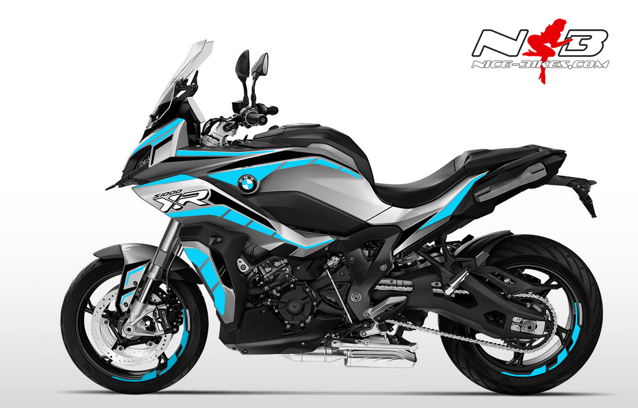 Foliendesign BMW S1000 XR (Bj. 2020-21) Light Blue