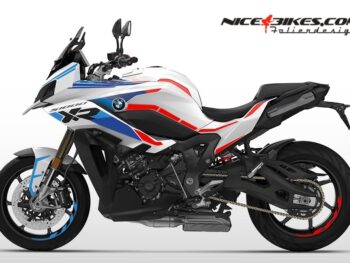 Foliendesign BMW S1000XR 2024-25 Motorsport auf weißer Maschine