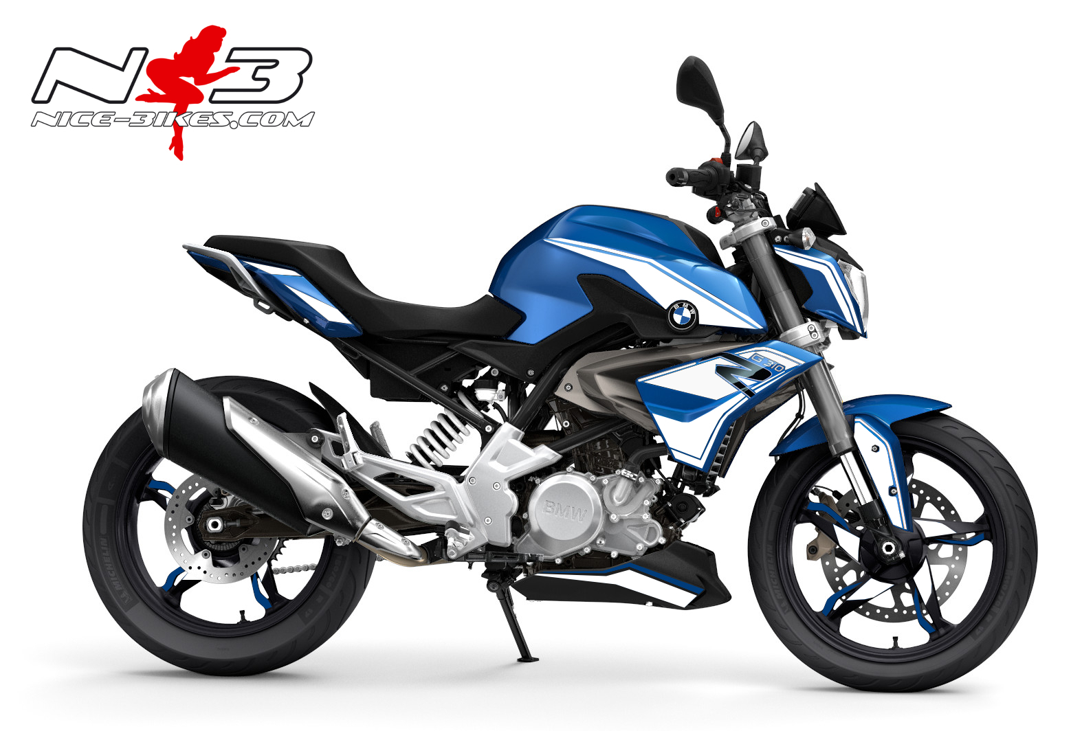 Dekorsatz G310R EDITION weiß auf blauer Machine 2017-