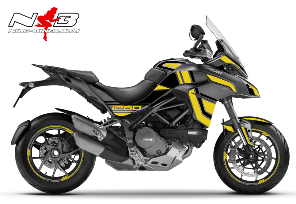 Foliendesign DUCATI Multistrada 1260S Hornet Yellow