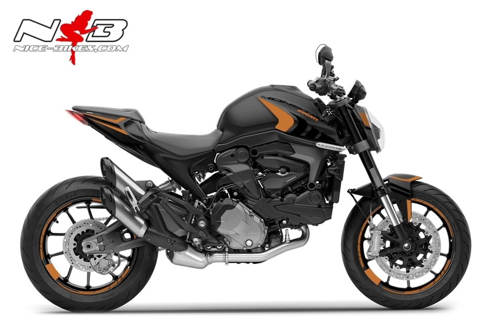Foliendesign DUCATI Monster ab Bj. 2021 Olympic Gold