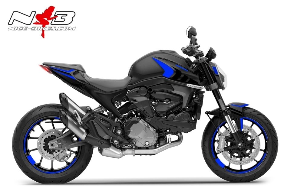 Foliendesign DUCATI Monster ab Bj. 2021 Racing Blue