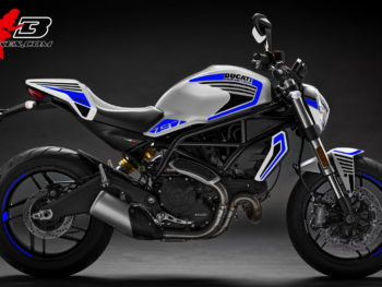 Foliendesign DUCATI Monster 797 Bj. 2020 Racing Blue