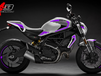 Foliendesign DUCATI Monster 797 Bj. 2020 Manga Violett