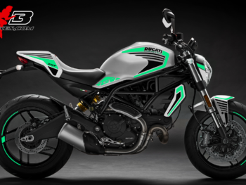 Foliendesign DUCATI Monster 797 Bj. 2020 Mint Blue
