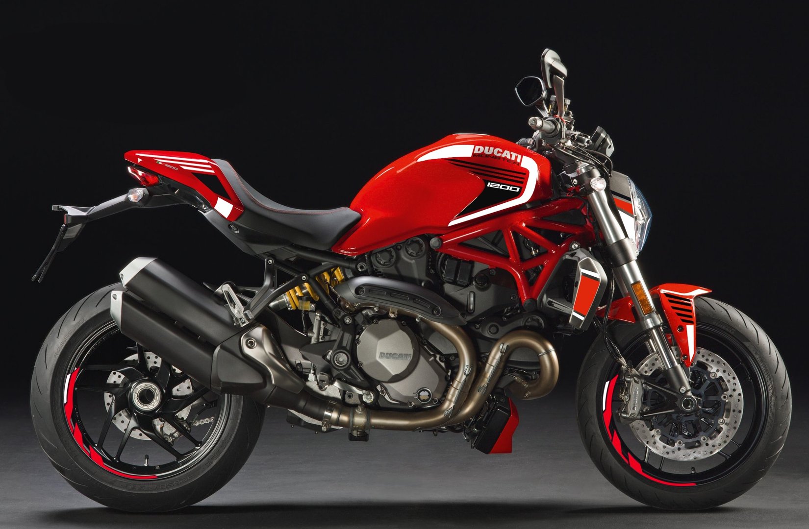 Foliendesign DUCATI Monster 1200 Bj. 2020 Red Racing