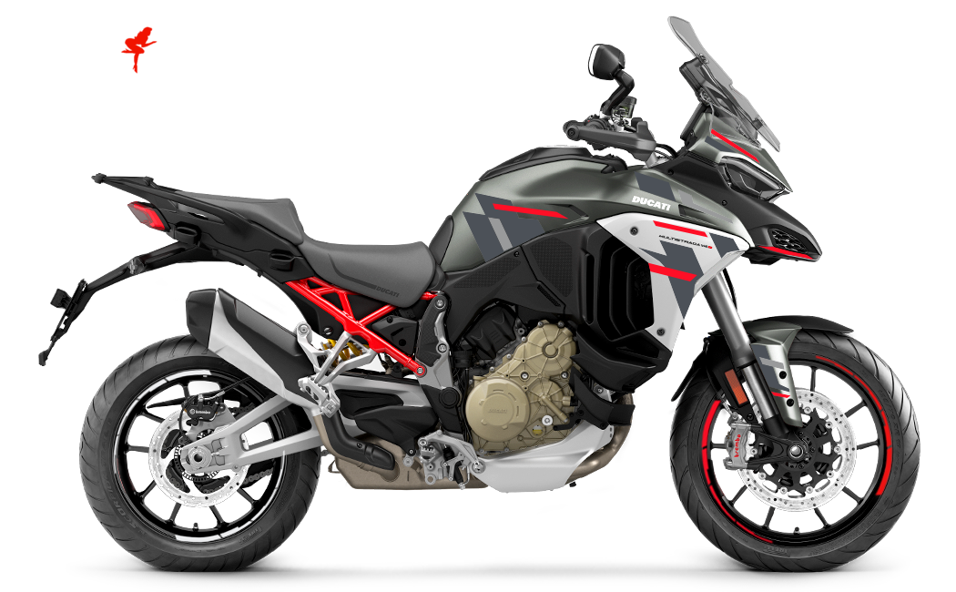 Foliendesign Multistrada G V4 2023 Racing Red