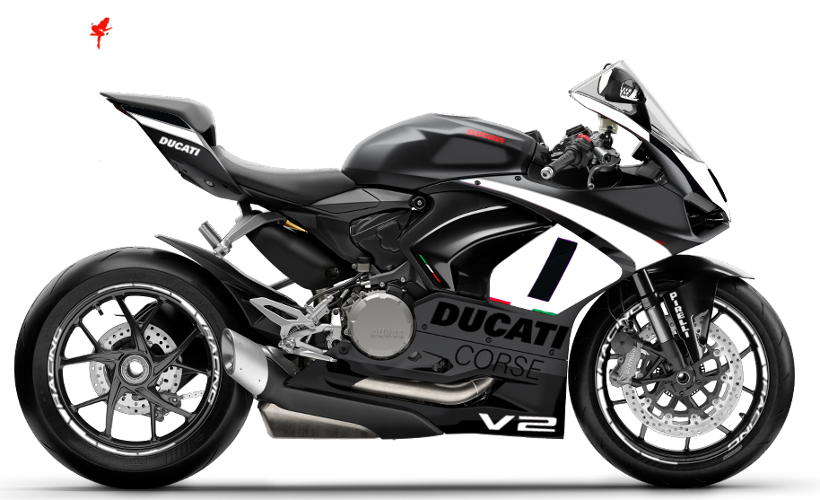 Foliendesign Ducati Panigale V2 Racing White Edition