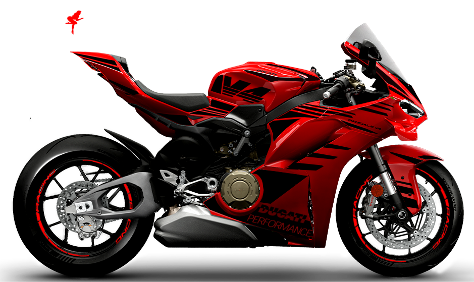 Foliendesign Ducati Panigale V4 Magic Black Edition