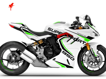 Foliendesign Ducati Supersport 950 2023-24 Limegreen