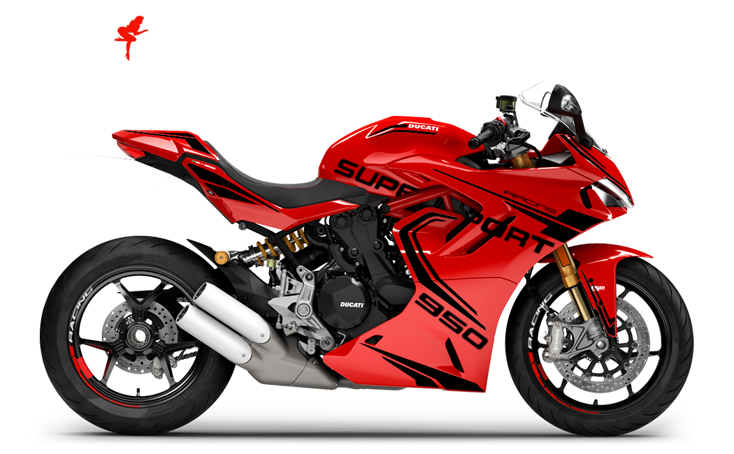Foliendesign Ducati Supersport 950 2023-24 Magic Black