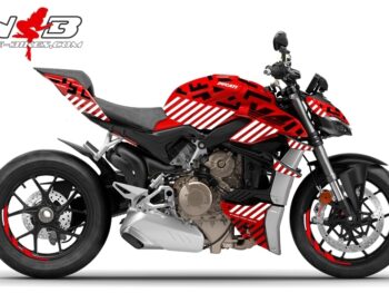 Foliendesign DUCATI Streetfighter V4S Inferno White 2