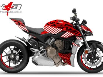 Foliendesign DUCATI Streetfighter V4S Inferno White 1