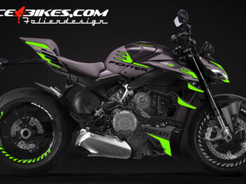 Foliendesign Ducati Streetfighter V4 Limegreen 2023-24