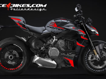 Foliendesign Ducati Streetfighter V4 Racing Red 2023-24