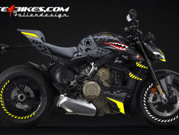 Foliendesign Ducati Streetfighter V4 Extrem Fighter Yellow 2023-24