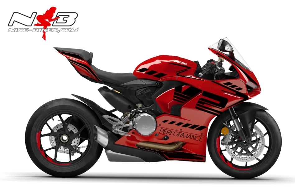 Foliendesign DUCATI V2 (Bj. 2021-24) Magic Black