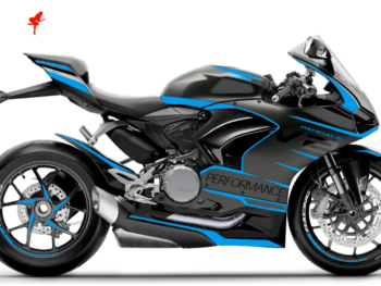 Foliendesign Ducati Panigale V2 2024 Light Blue